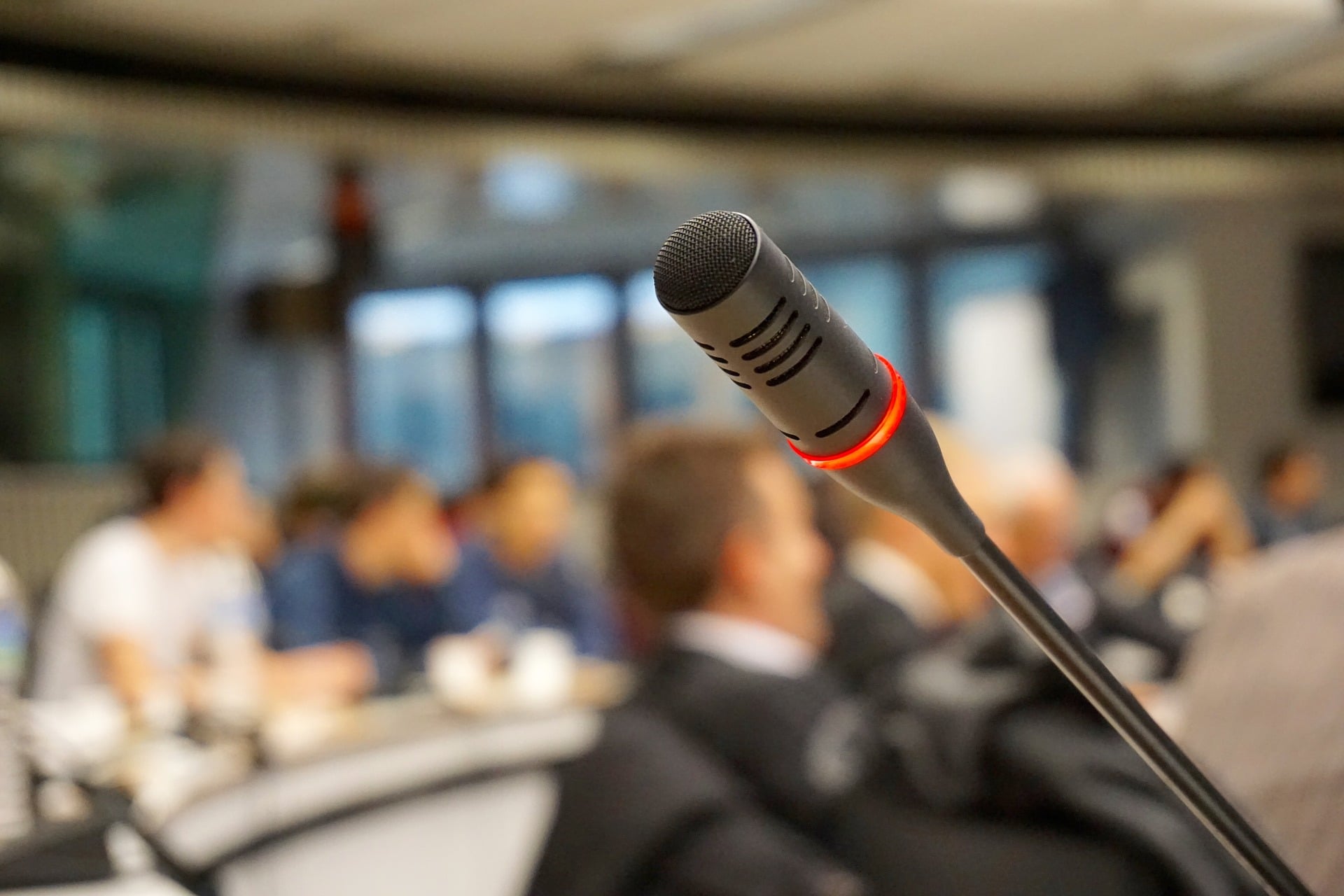 VSES members conference presentation microphone